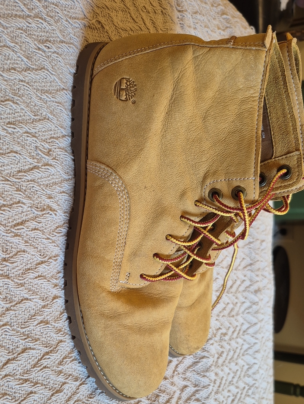 Timberland Wheat Suede Lace-Up Womens Work Boots